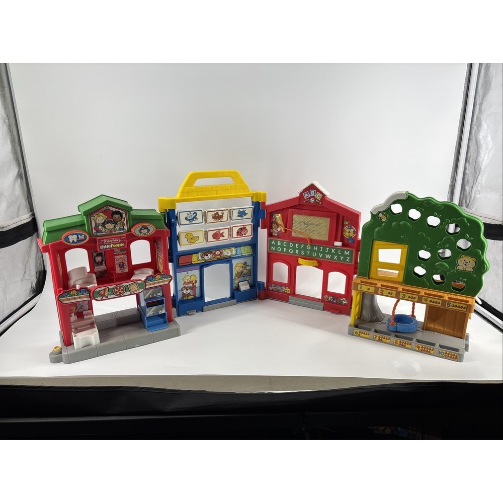 2008 Fisher Price Folding Learn About Townhouse Little People